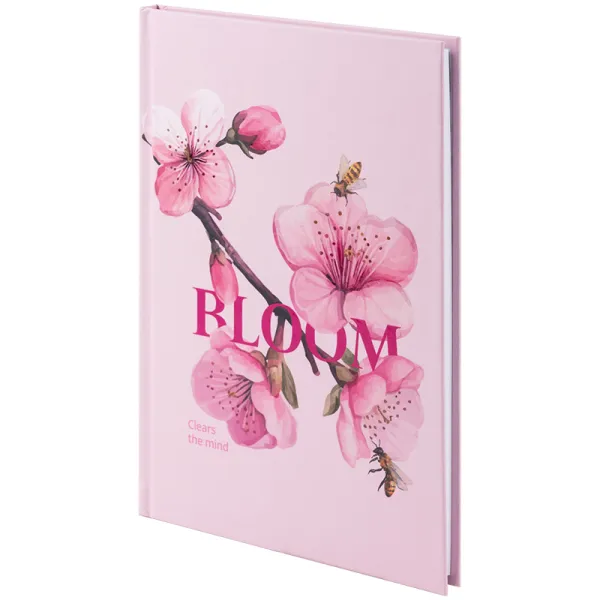 Книга записна тверда обкладинка А5, 96 арк, клітинка, Bloom Axent (8459-8-a) - Фото 1