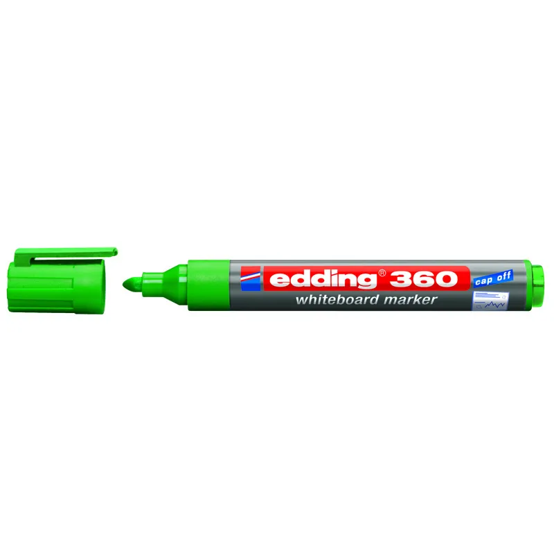 Маркер Board e-360 1,5-3 мм круглий зелений Edding (e-360/04) - Фото 3