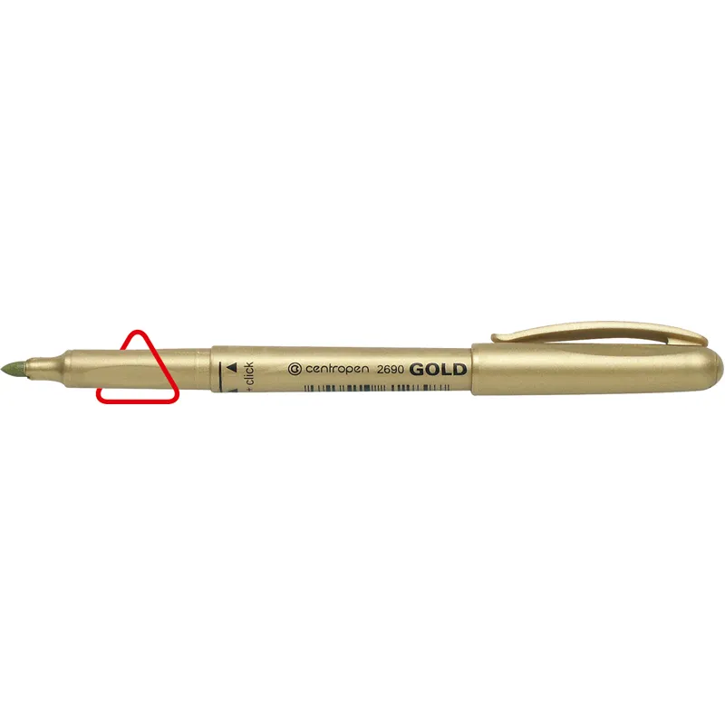 Маркер Gold 2690 1,5-3 мм, золотий Centropen (2690/12) Маркер Gold 2690 1,5-3 мм, золотий Centropen (2690/12)