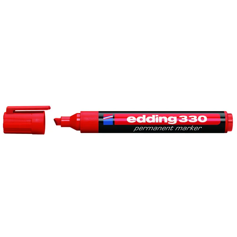 Маркер Permanent e-330 1-5 мм клинообразный красный Edding (e-330/02) Маркер Permanent e-330 1-5 мм клинообразный красный Edding (e-330/02)