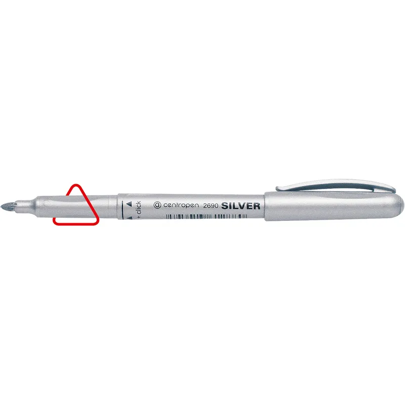 Маркер Silver 2690 1,5-3 мм серебрянный Centropen (2690/13) Маркер Silver 2690 1,5-3 мм серебрянный Centropen (2690/13)