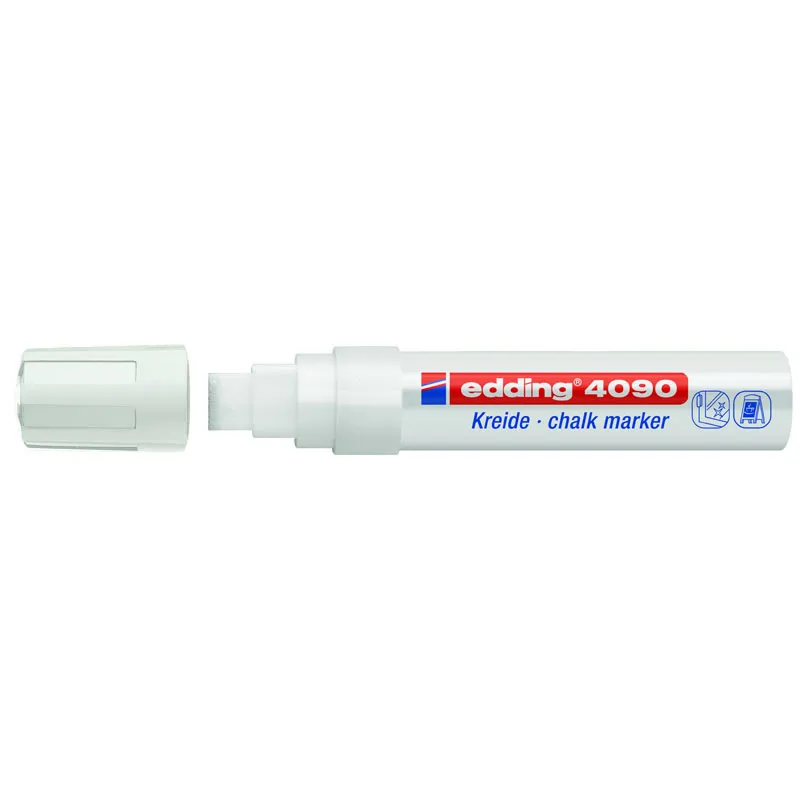 Маркер Window e-4090 4-15 мм клиноподібний білий Edding (e-4090/11) Маркер Window e-4090 4-15 мм клиноподібний білий Edding (e-4090/11)
