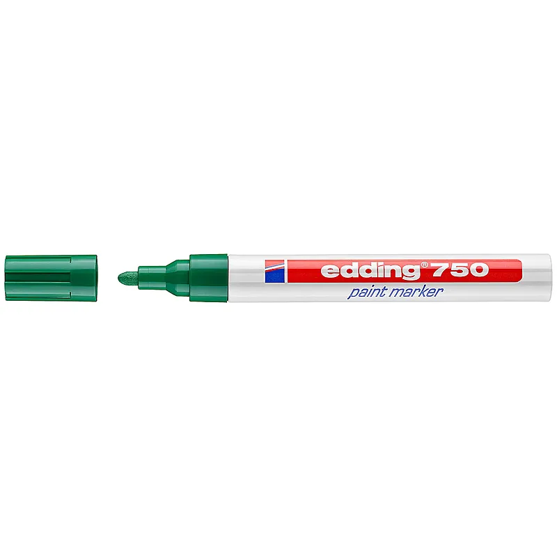 Маркер Paint e-750 2-4 мм круглый зеленый Edding (e-750/04) - Фото 1