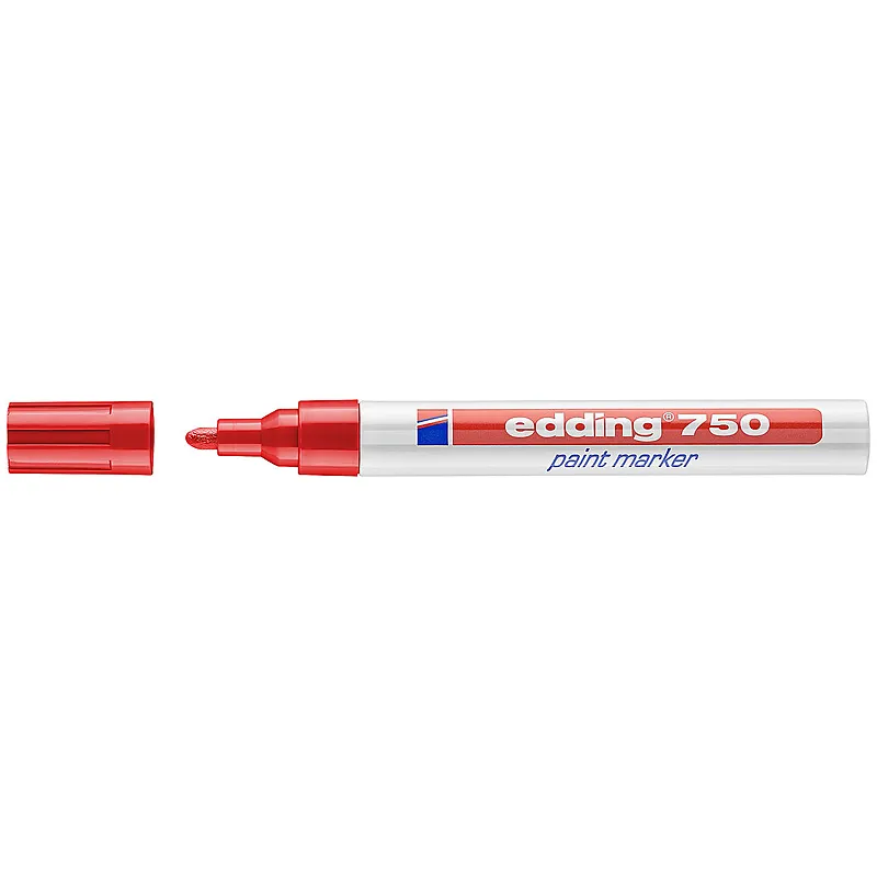 Маркер Paint e-750 2-4 мм круглый красный Edding (e-750/02) Маркер Paint e-750 2-4 мм круглый красный Edding (e-750/02)