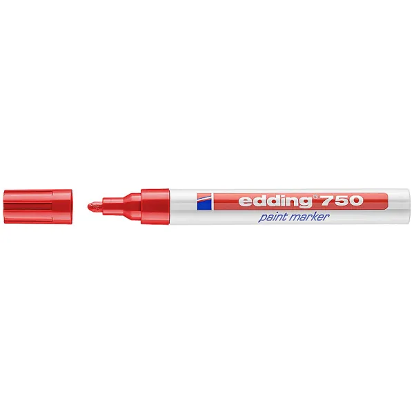 Маркер лаковый для маркировки Paint e-750 2-4 мм круглый красный Edding (e-750/02)
