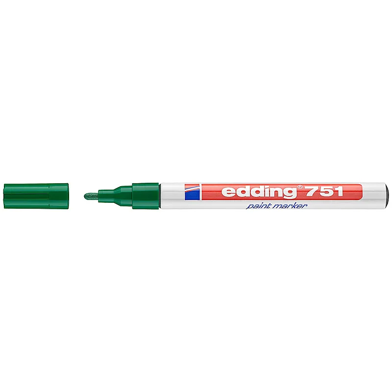 Маркер Paint e-751 1-2 мм круглый зеленый Edding (e-751/04) Маркер Paint e-751 1-2 мм круглый зеленый Edding (e-751/04)