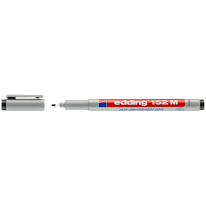 Маркер Non-Permanent ОНР e-152 М 1 мм черный Edding (e-152/001) Маркер Non-Permanent ОНР e-152 М 1 мм черный Edding (e-152/001)