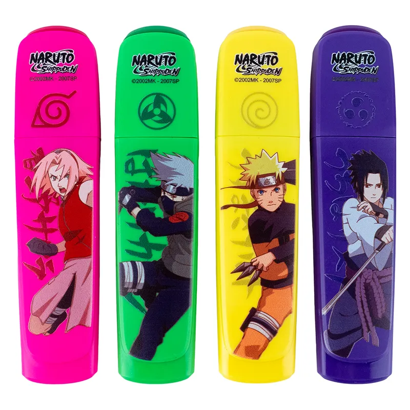 Маркер текстовый Highlighter, набор из 4-х цветов, Naruto Kite (nr24-444) - Фото 1