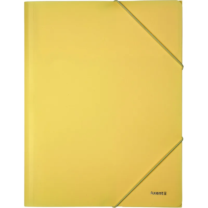 Папка на гумках, А4, Pastelini, жовта Axent (1504-26-a) Папка на гумках, А4, Pastelini, жовта Axent (1504-26-a)