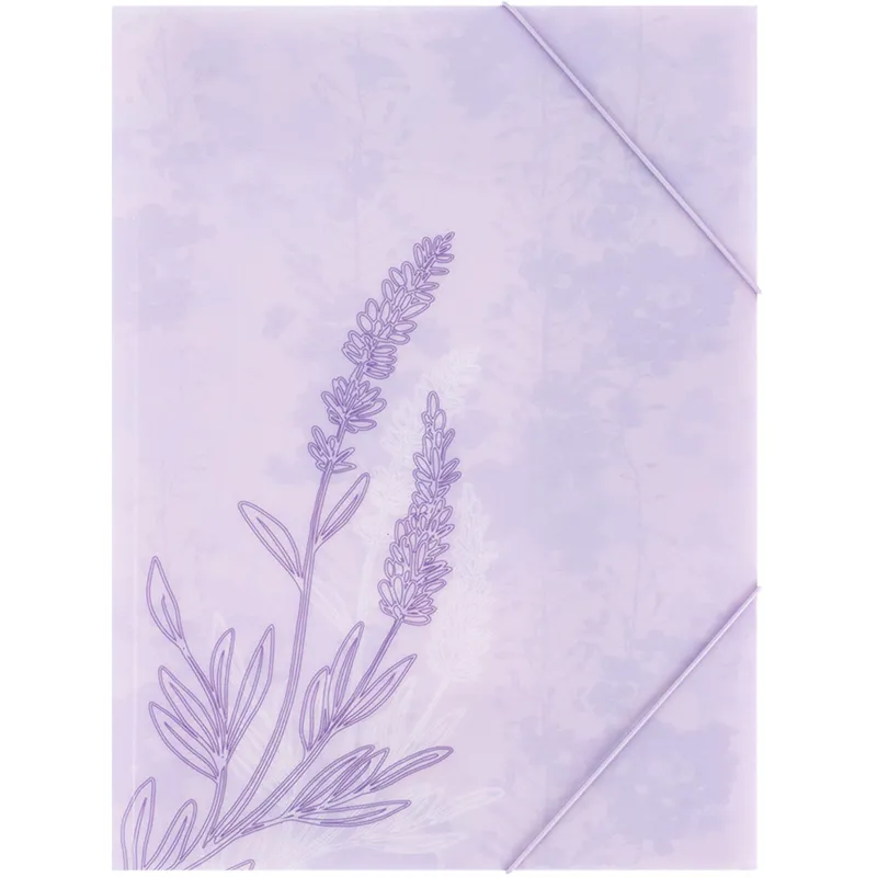 Папка на резинках А4+ Lavender-2 Axent (1509-37-a) - Фото 2
