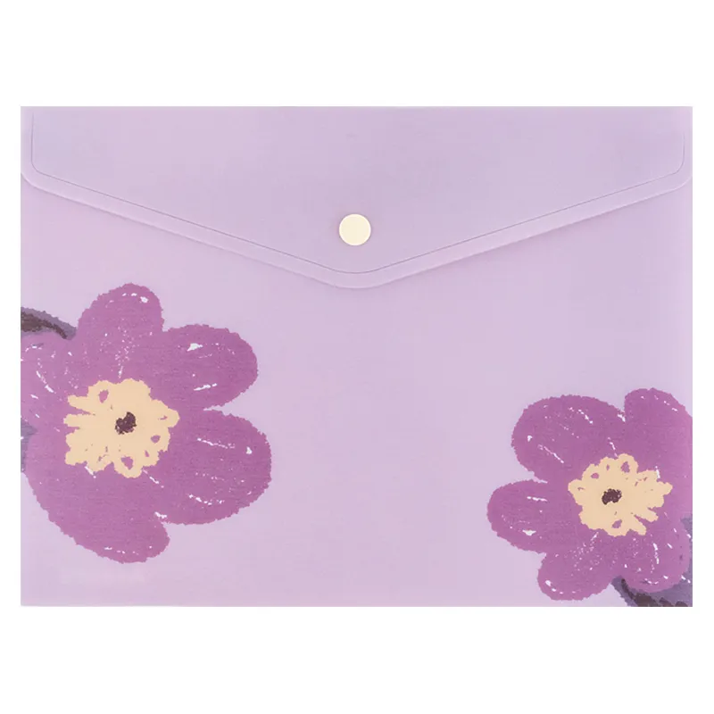 Папка-конверт на кнопке А5+ Lavender-4 Axent (1496-39-a) - Фото 1