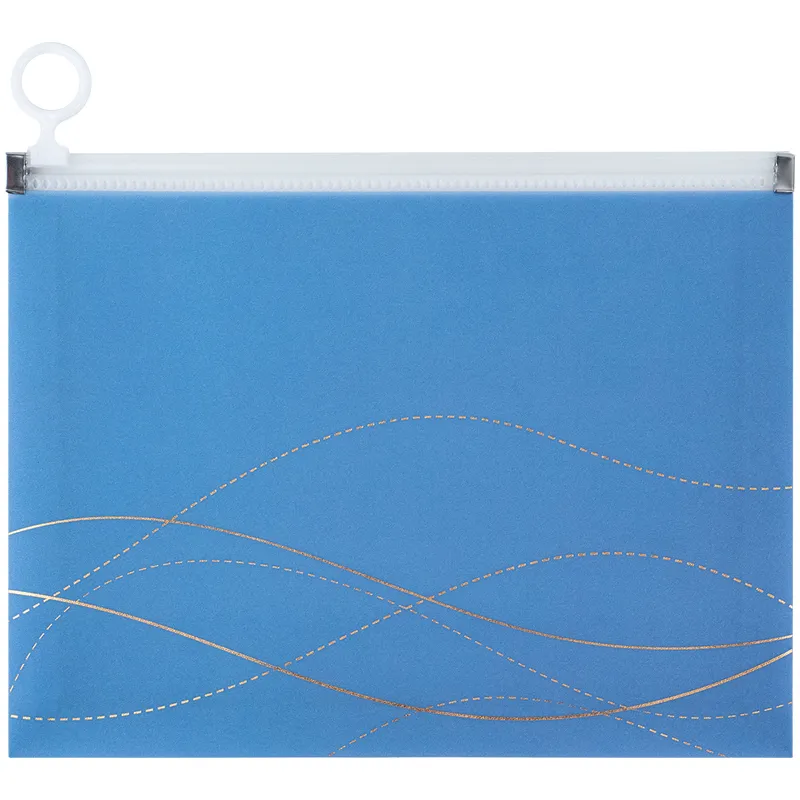 Папка-конверт на молнии zip-lock, А5+ Waves-2 Axent (1498-41-a) - Фото 3
