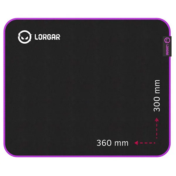 Поверхность игровая Main 313, чёрно-фиолетовая Lorgar (LRG-GMP313) - Фото 2