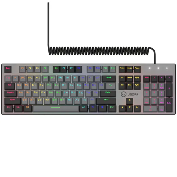 Клавиатура USB, RGB, Azar 514, EN/UA, чёрная Lorgar (LRG-GK514B-UA)