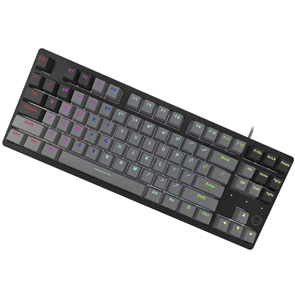 Клавиатура USB механическая, RGB, Azar 514TKL, EN/UA, чёрно-серая Lorgar (LRG-GK514TKL-BK-UA) - Фото 4