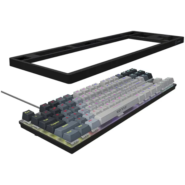 Клавиатура USB механическая, RGB, Azar 514TKL, EN/UA, бело-серая Lorgar (LRG-GK514TKL-WH-UA) - Фото 2