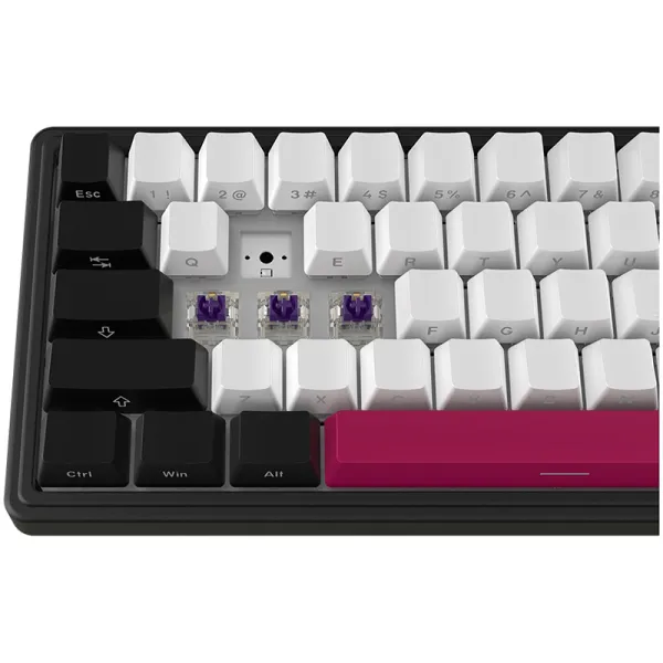 Клавіатура WL/BT/USB механічна, RGB, KBP70MW Pro, чорно-червона Lorgar (LRG-KBP70MW-BK-US) - Фото 3