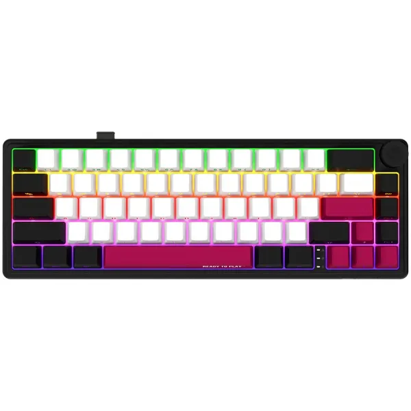 Клавіатура WL/BT/USB механічна, RGB, KBP70MW Pro, чорно-червона Lorgar (LRG-KBP70MW-BK-US) - Фото 12