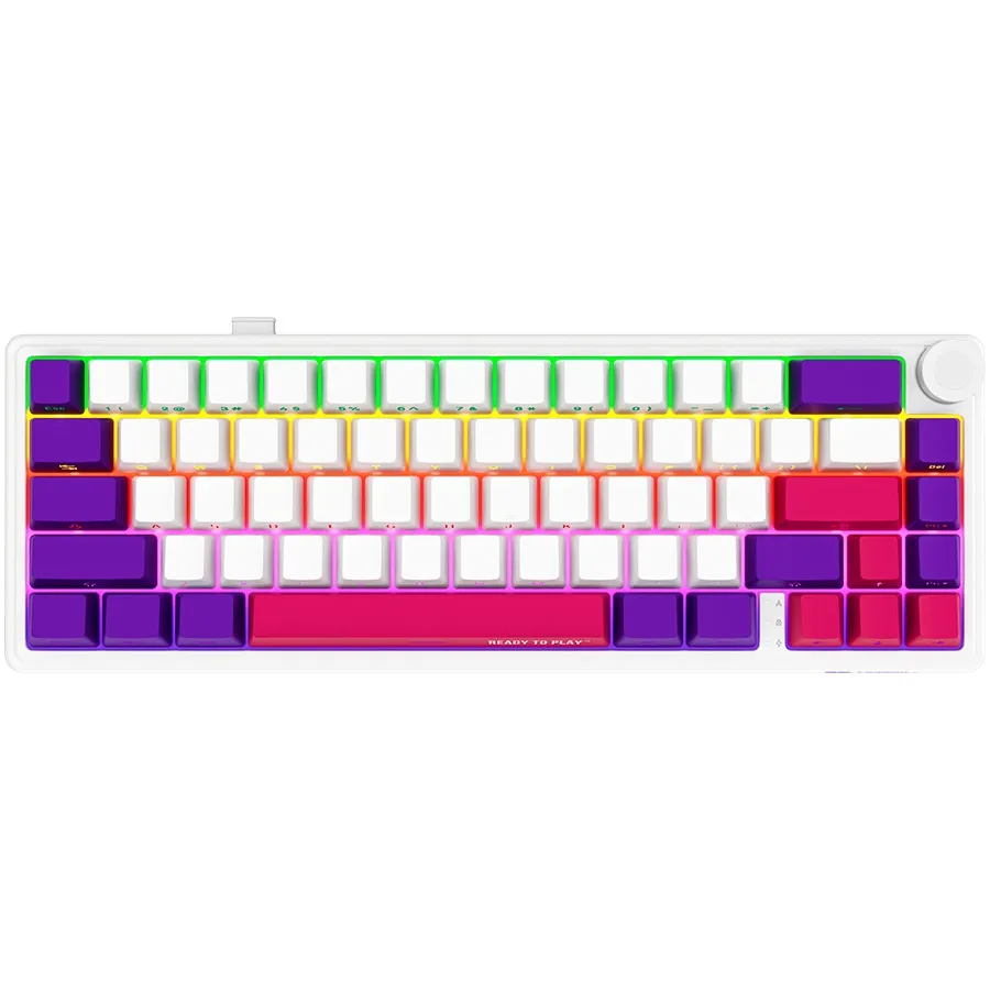 Клавиатура WL/BT/USB механическая, RGB, KBP70MW Pro, белая Lorgar (LRG-KBP70MW-WH-US) Клавиатура WL/BT/USB механическая, RGB, KBP70MW Pro, белая Lorgar (LRG-KBP70MW-WH-US)