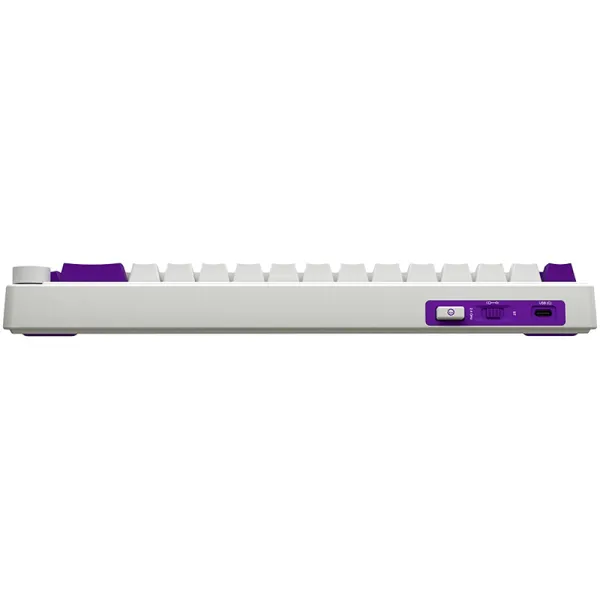 Клавиатура WL/BT/USB механическая, RGB, KBP70MW Pro, белая Lorgar (LRG-KBP70MW-WH-US) - Фото 1
