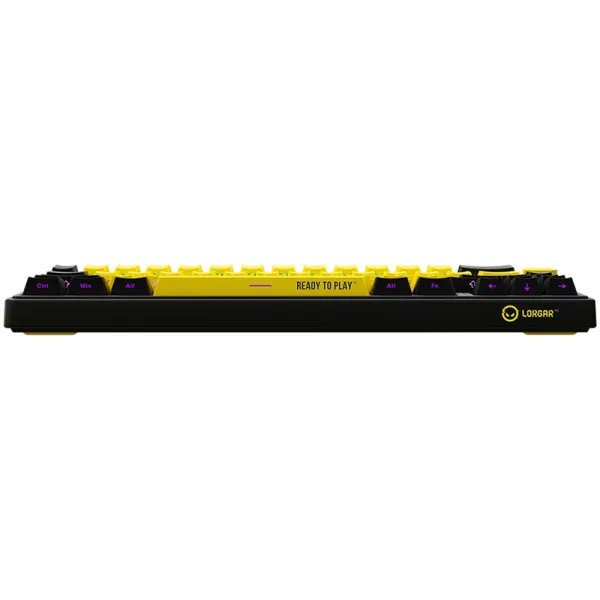 Клавиатура WL/BT/USB механическая, RGB, KBP70MW Pro, чёрно-жёлтая Lorgar (LRG-KBP70MW-YL-US) - Фото 5