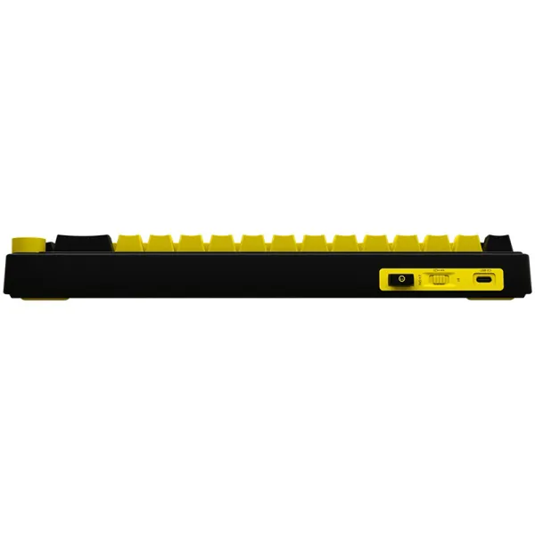 Клавиатура WL/BT/USB механическая, RGB, KBP70MW Pro, чёрно-жёлтая Lorgar (LRG-KBP70MW-YL-US) - Фото 7
