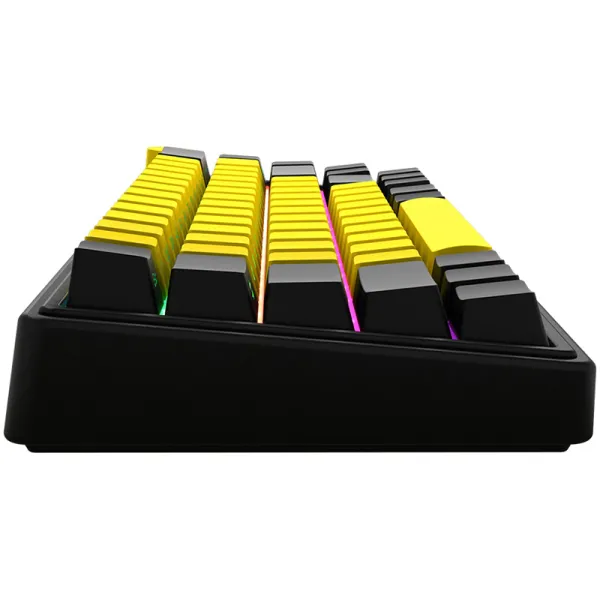 Клавиатура WL/BT/USB механическая, RGB, KBP70MW Pro, чёрно-жёлтая Lorgar (LRG-KBP70MW-YL-US) - Фото 9