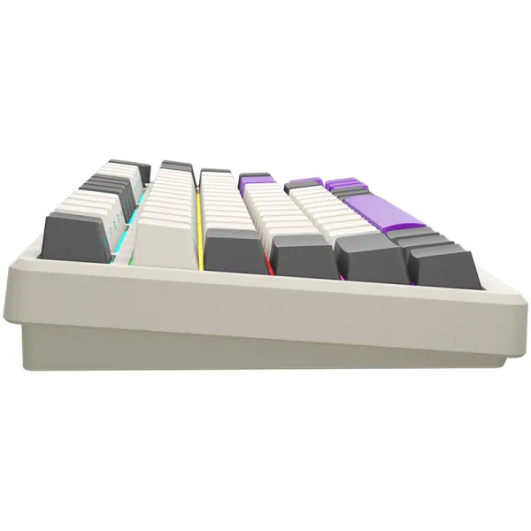 Клавиатура WL/BT/USB механическая, RGB, KBP7075W Pro, бежевая Lorgar (LRG-KBP7075W-RT-US) - Фото 1