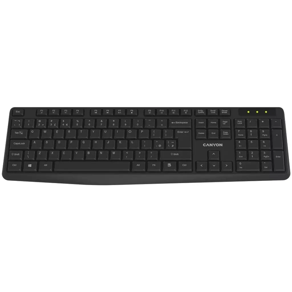 Клавиатура беспроводная KB-W01 черная Canyon (CNE-CKEYW01) Клавиатура беспроводная KB-W01 черная Canyon (CNE-CKEYW01)