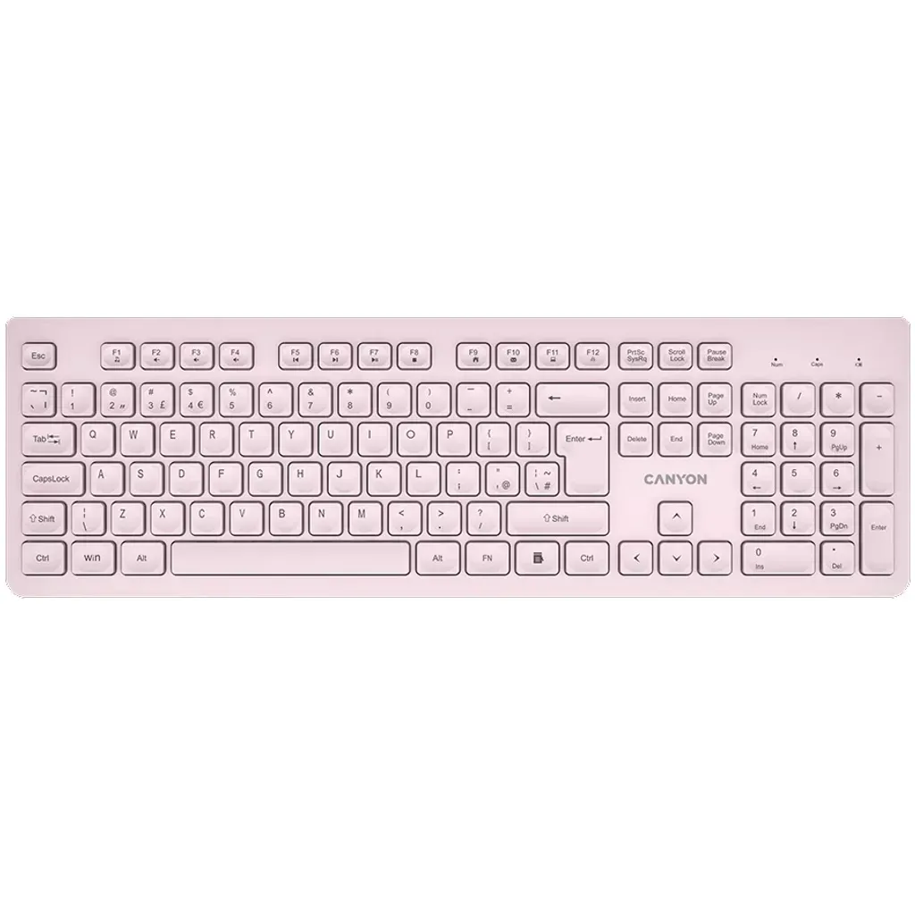 Клавиатура беспроводная HKB-W01 Silent EN/UA бежевая Canyon (CNS-HKBW01BG) Клавиатура беспроводная HKB-W01 Silent EN/UA бежевая Canyon (CNS-HKBW01BG)