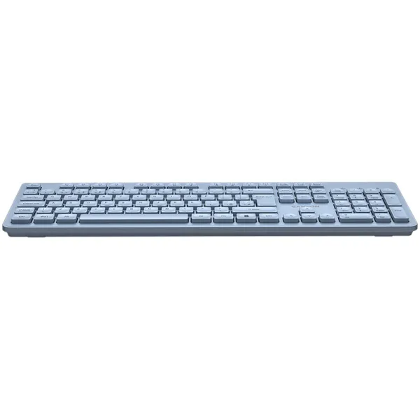 Клавіатура бездротова HKB-W01 Silent, EN/UA, блакитна Canyon (CNS-HKBW01BL) - Фото 2