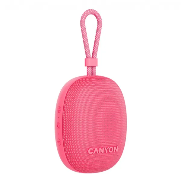 Колонка портативна бездротова OnMove 12, рожева Canyon (CNE-CBTSP12PK) - Фото 2