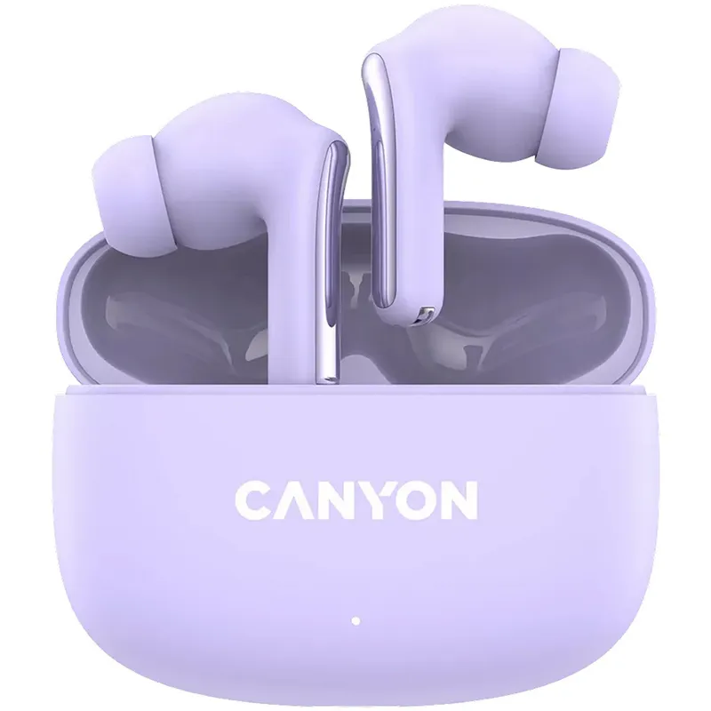 Навушники бездротові OnGo 9 TWS фіолетові Canyon (CNS-TWS9P) Навушники бездротові OnGo 9 TWS фіолетові Canyon (CNS-TWS9P)