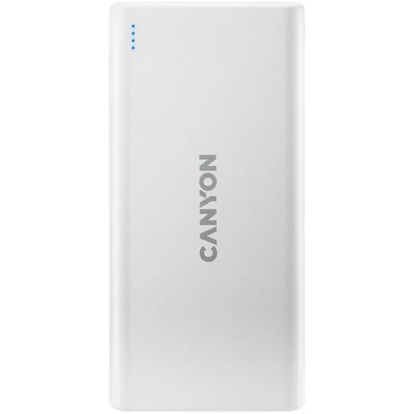 Аккумулятор внешний Power Bank 10000 mAh PB-106, белый Canyon (CNE-CPB1006W)