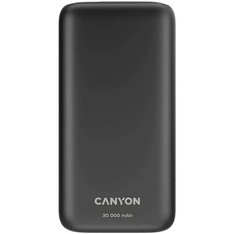 Акумулятор зовнішній Power Bank 30000 mAh PB-301 чорний Canyon (CNE-CPB301B) - Фото 3