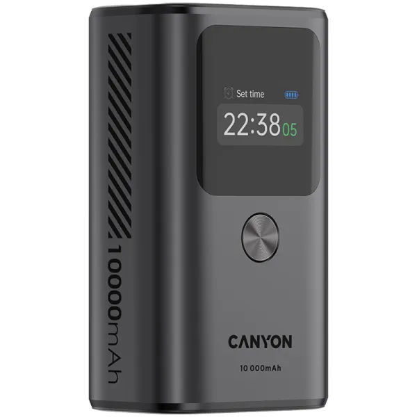 Аккумулятор внешний Power Bank 10000 mAh OnPower 130, темно-серый Canyon (CNE-CPB130DG) - Фото 2