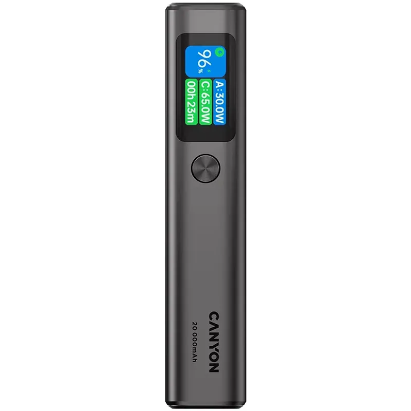 Акумулятор зовнішній Power Bank 20000 mAh OnPower 230 темно-сірий Canyon (CNE-CPB230DG) Акумулятор зовнішній Power Bank 20000 mAh OnPower 230 темно-сірий Canyon (CNE-CPB230DG)