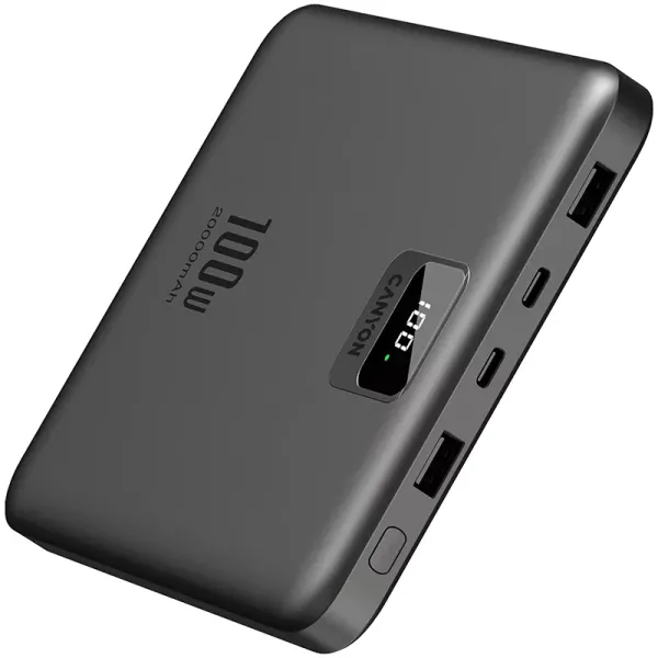 Акумулятор зовнішній Power Bank 20000 mAh PB-2008, темно-сірий Canyon (CNE-CPB2008DG) - Фото 4