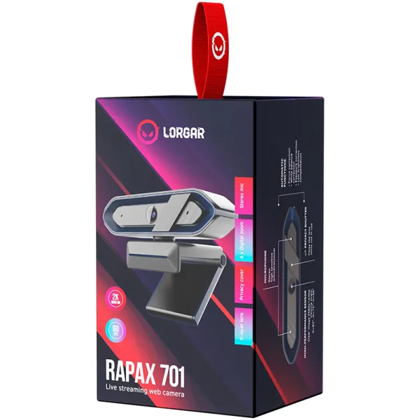 Веб-камера Rapax 701 Streaming, синяя Lorgar (LRG-SC701BL) - Фото 4