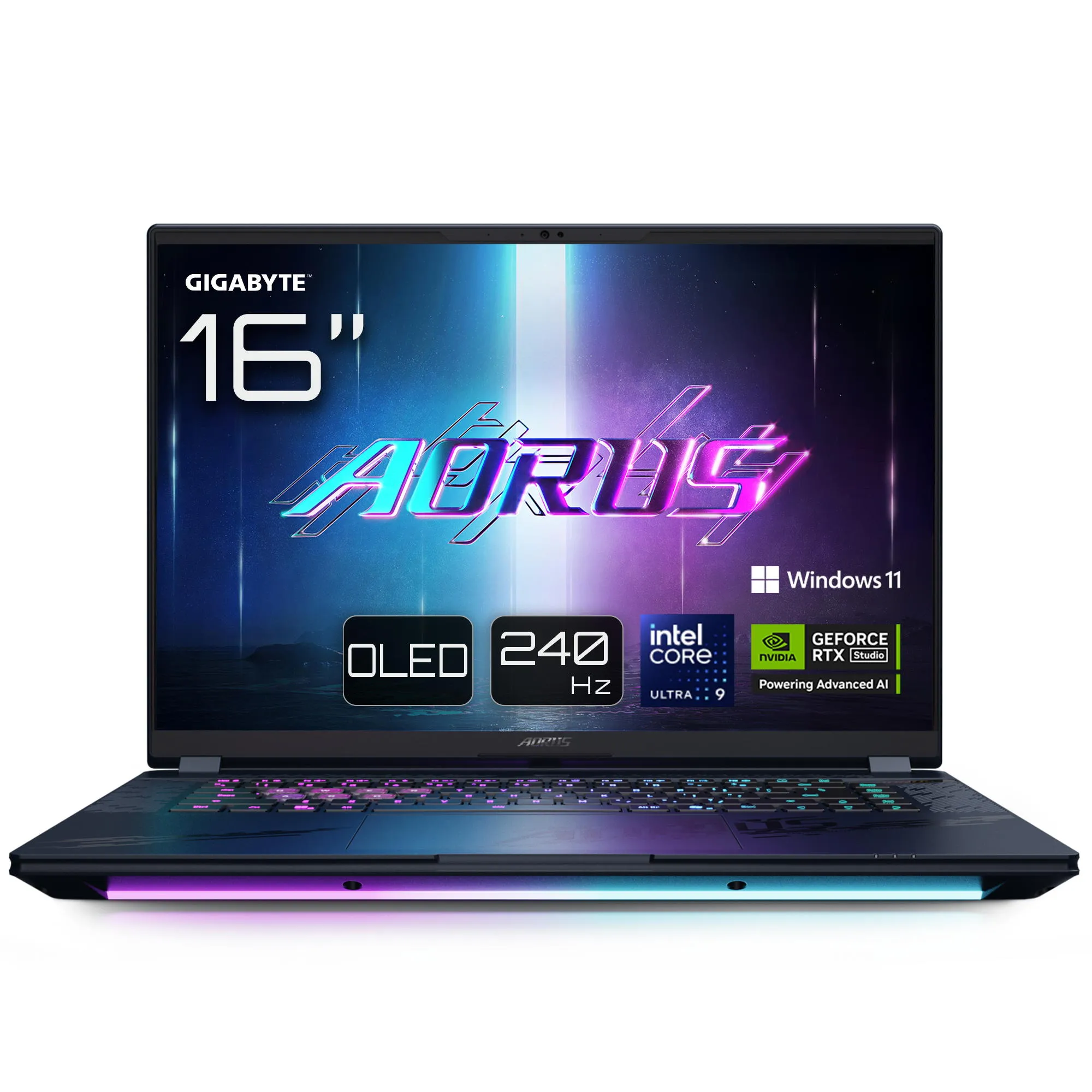 Ноутбук AORUS MASTER 16X 16.0 QHD OLED 240Hz, INTEL ARL HX Ultra9, 32GB, F2TB, NVD5080-16, W11, черный Gigabyte (AORUS_16_BYHC5UAE65S) Ноутбук AORUS MASTER 16X 16.0 QHD OLED 240Hz, INTEL ARL HX Ultra9, 32GB, F2TB, NVD5080-16, W11, черный Gigabyte (AORUS_16_BYHC5UAE65S)