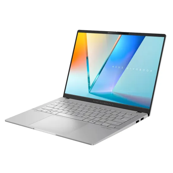 Ноутбук Vivobook S 14 M5406NA-QD080 14" WUXGA OLED, AMD R5-7535HS, 16GB, F512GB, UMA, NoOS, серебристый ASUS (90NB1491-M005V0) - Фото 2