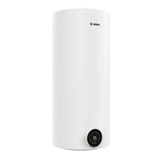 Водонагреватель электр. круглый Tronic 4000T, 120л, 2кВт, сухой тэн, вертикальный монтаж, электр. упр-ние, B, белый BOSCH (7736507579) - Фото 1