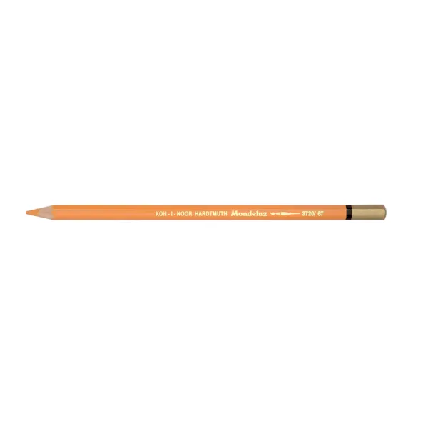 Карандаш акварельный MONDELUZ yellowish orange/желто-оранжевый Koh-i-noor (3720/67) - Фото 4
