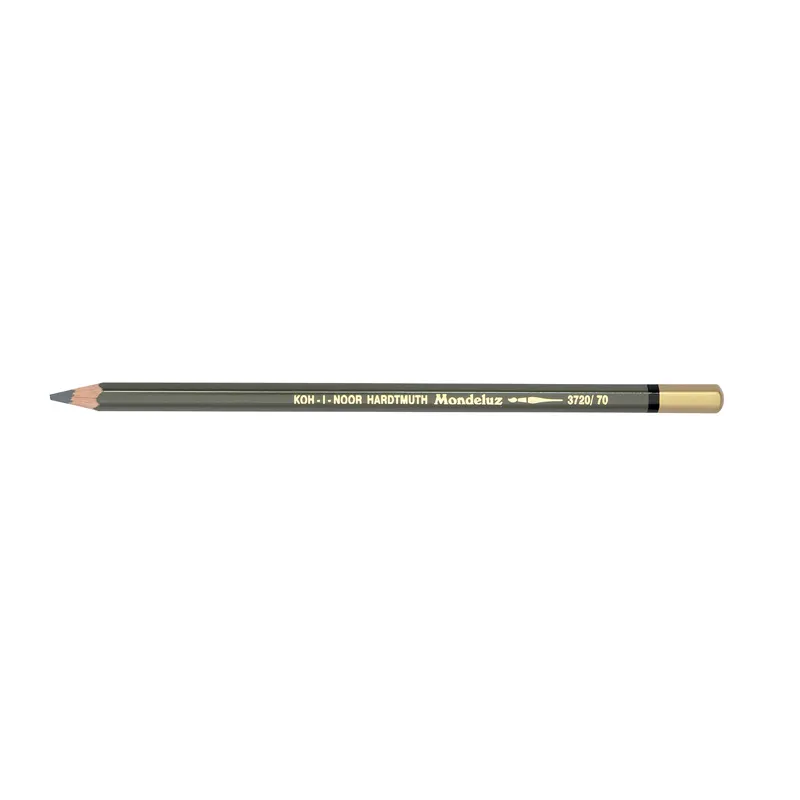 Олівець акварельний MONDELUZ dark grey/темно-сірий Koh-i-noor (3720/70) - Фото 1