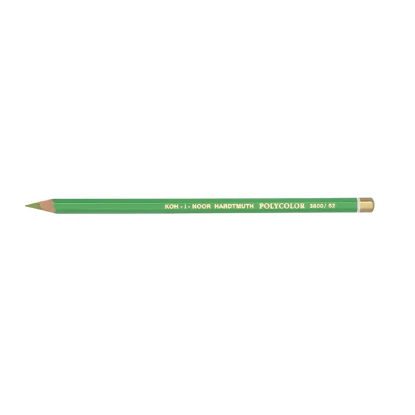 Карандаш художественный POLYCOLOR apple green/зеленое яблоко Koh-i-noor (3800/62) - Фото 3