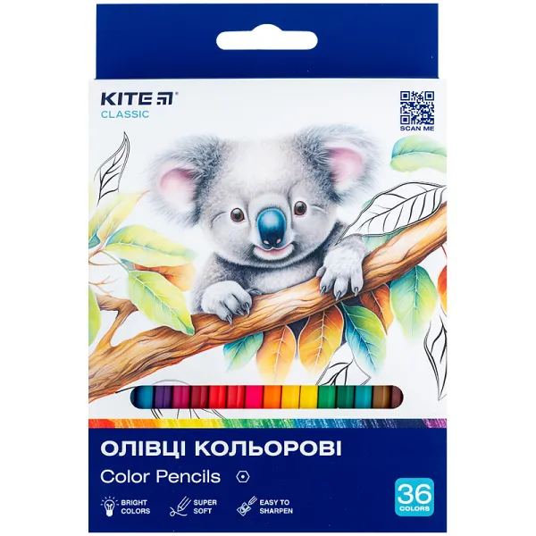 Олівці кольорові 36 шт Kite (K-057) - Фото 3