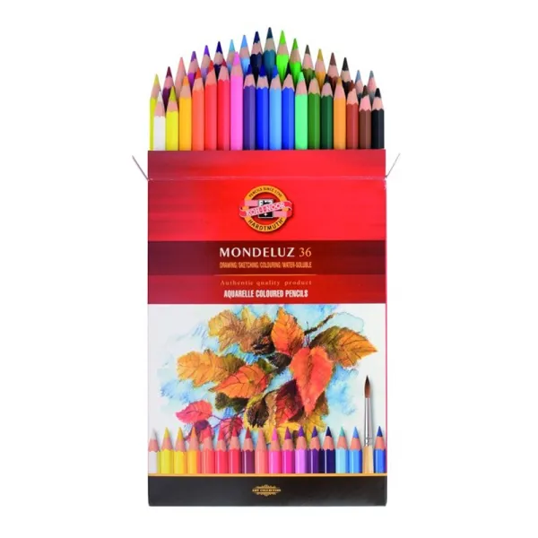 Карандаши цветные акварельные Mondeluz, 36 цветов Koh-i-noor (3719036001KZ)