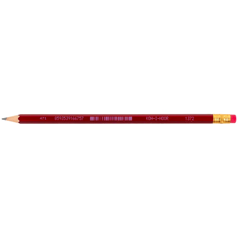 Олівець графітовий 1372 ORIENTAL, НВ, гумка Koh-i-noor (1372) - Фото 1