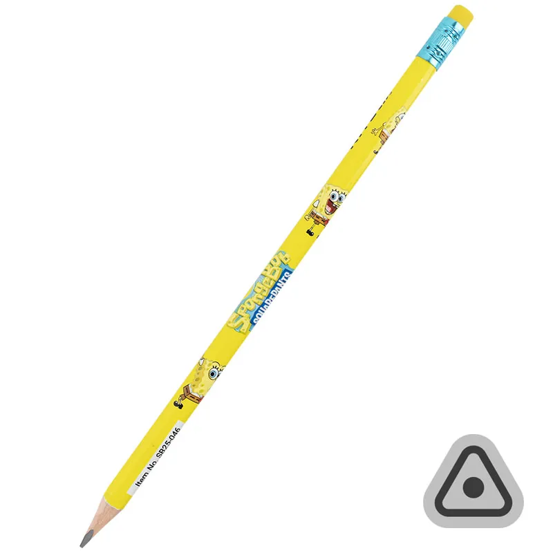 Олівець графітовий з гумкою, тригранний SB Kite (SB25-046) - Фото 3