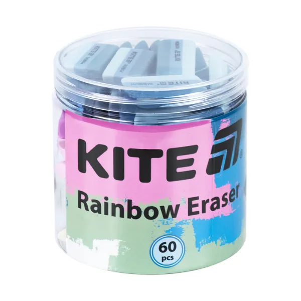 Гумка кольоровий Rainbow, асорті Kite (K25-103) - Фото 1